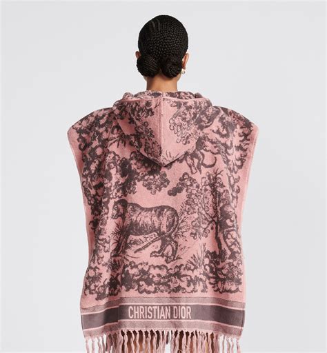 pocoyo faniar dior|Toile de Jouy Sauvage Hooded Poncho .